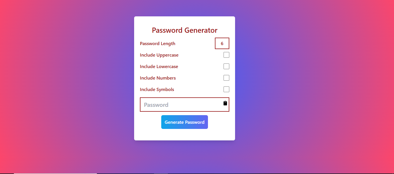 Password Generator